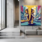 Painting by numbers Colorful elephant in New York